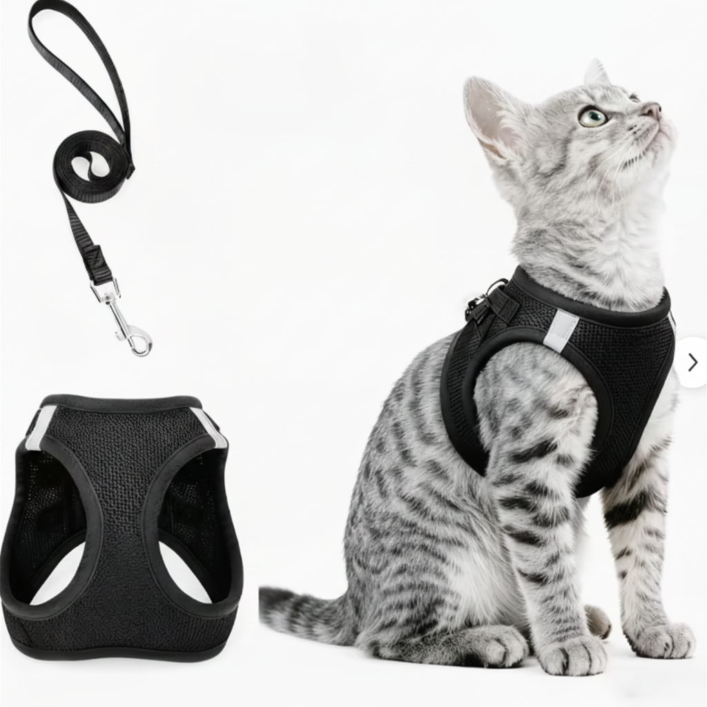 PawStars Cat Harness & Leash Set