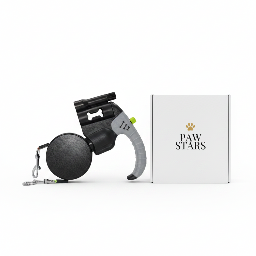 Paw Stars Dual Retractable Dog Leash
