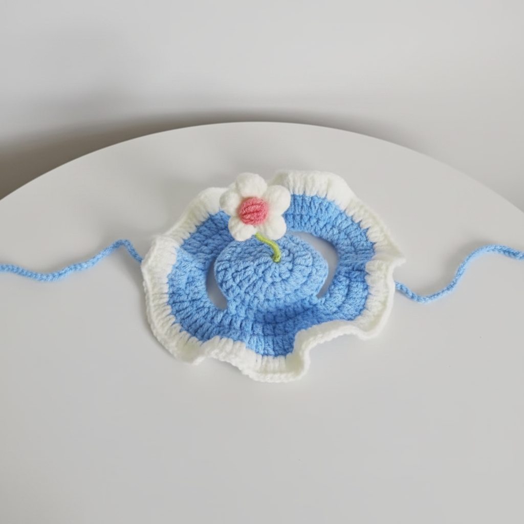 Neo's Handmade Pet Flower Crochet Hat