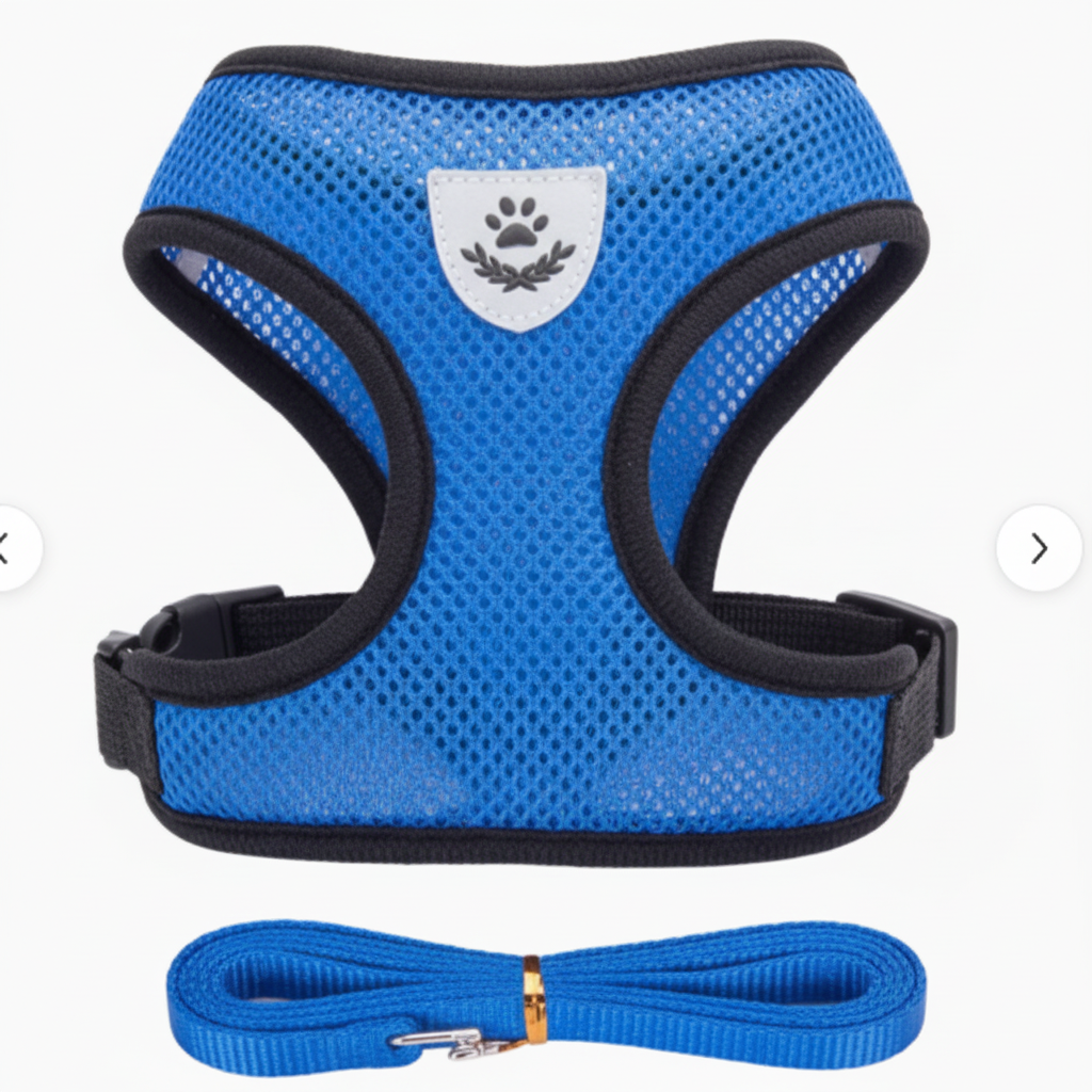 PawStars Reflective Adventure Harness & Leash Set