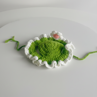 Neo's Handmade Pet Flower Crochet Hat