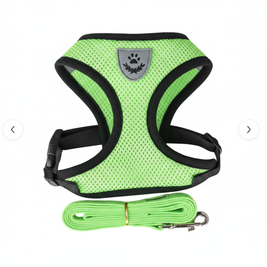 PawStars Reflective Adventure Harness & Leash Set