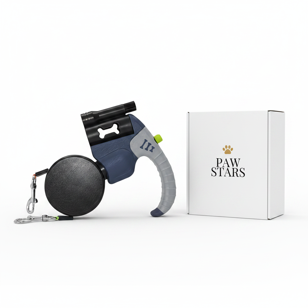 Paw Stars Dual Retractable Dog Leash