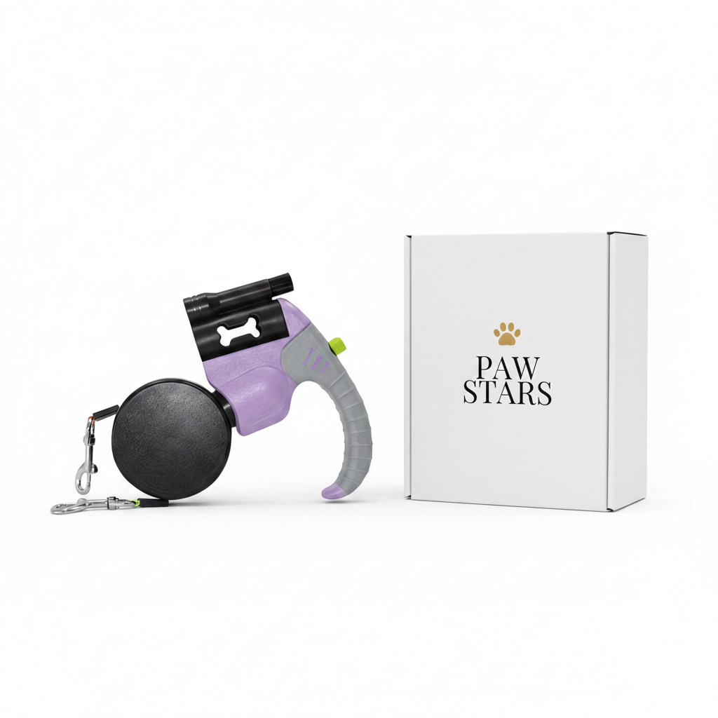 Paw Stars Dual Retractable Dog Leash